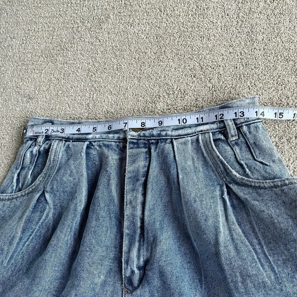 🔥VTG Palmetto’s Acid Wash Tapered Leg High Waist Crease Mom’s Jeans Waist 28” - Picture 11 of 16